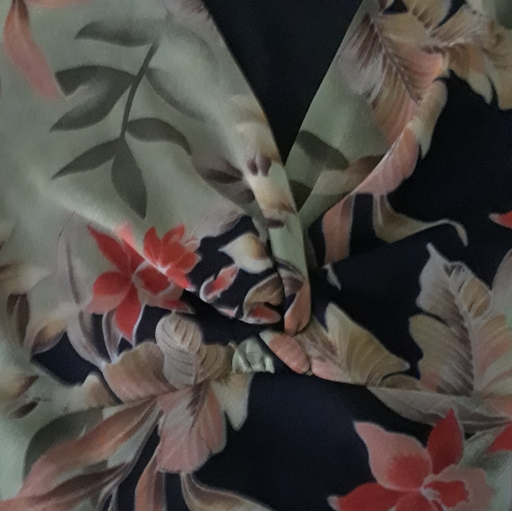Vintage Y2K Silk Embroidered Slip Dress - Picture 8 of 9